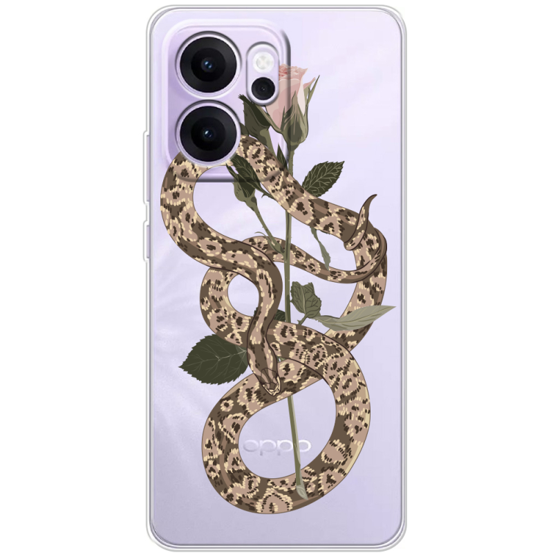 Прозорий чохол BoxFace OPPO Reno 14 F Glamor Snake