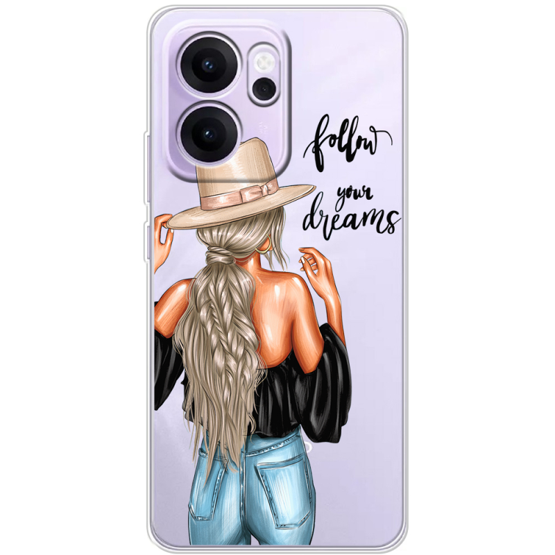 Прозорий чохол BoxFace OPPO Reno 14 F Follow Your Dreams