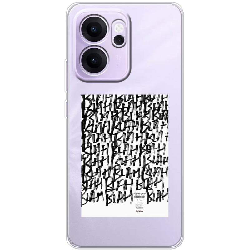 Прозорий чохол BoxFace OPPO Reno 14 F Blah Blah