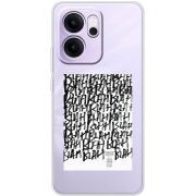 Прозорий чохол BoxFace OPPO Reno 14 F Blah Blah