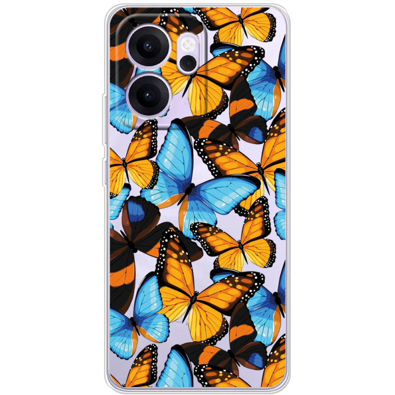 Прозорий чохол BoxFace OPPO Reno 14 F Butterfly Morpho