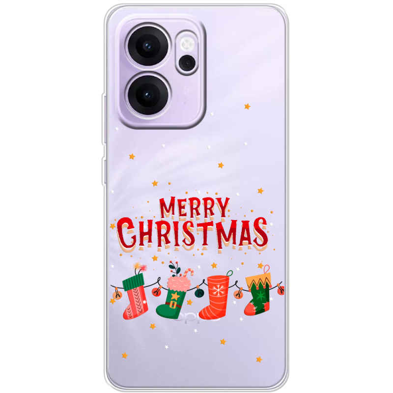 Прозорий чохол BoxFace OPPO Reno 14 F Merry Christmas