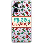 Прозорий чохол BoxFace OPPO Reno 14 F Vintage Christmas Pattern