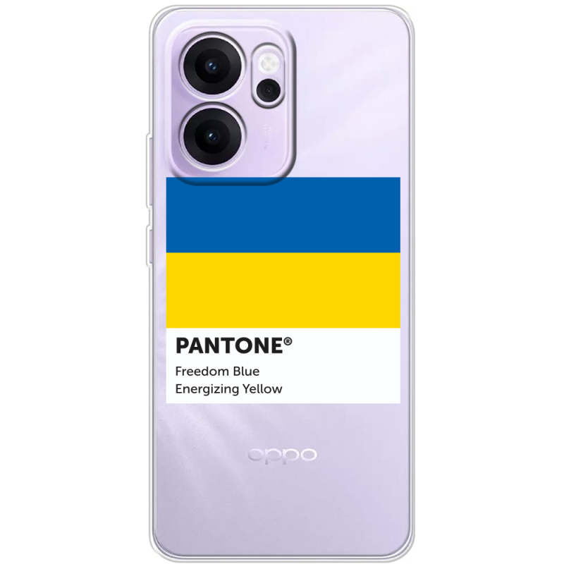 Прозорий чохол BoxFace OPPO Reno 14 F Pantone вільний синій