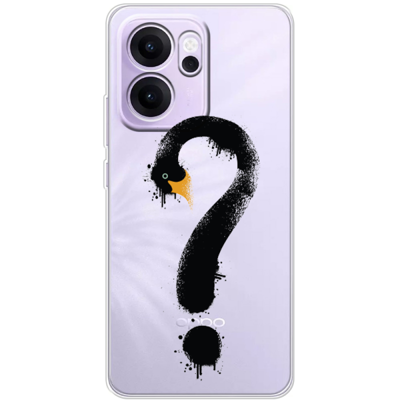 Прозорий чохол BoxFace OPPO Reno 14 F Swan question