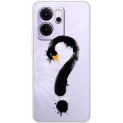 Прозорий чохол BoxFace OPPO Reno 14 F Swan question
