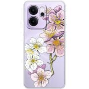 Прозорий чохол BoxFace OPPO Reno 14 F Cherry Blossom