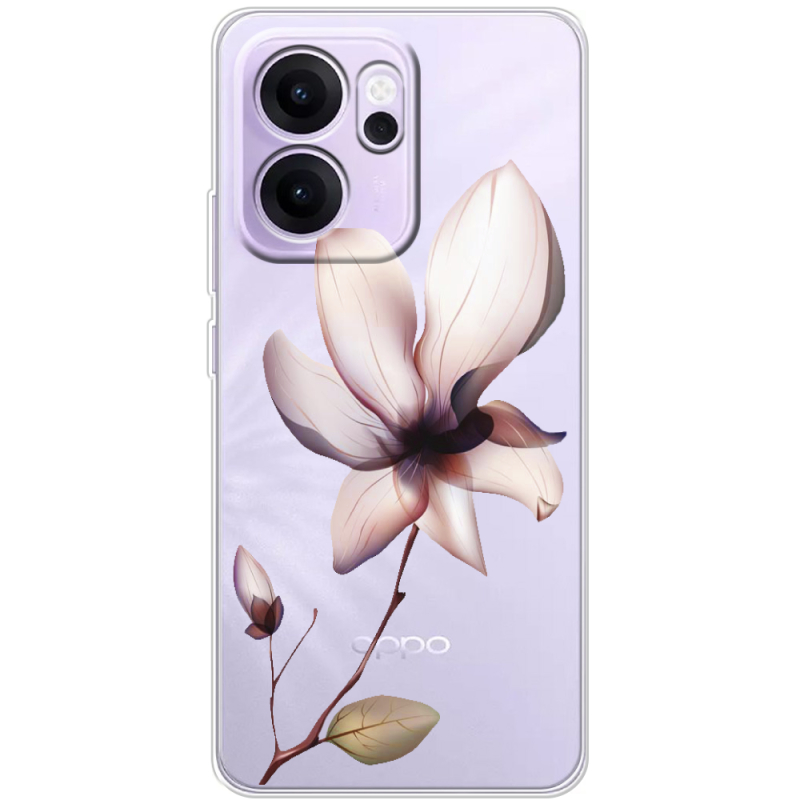 Прозорий чохол BoxFace OPPO Reno 14 F Magnolia