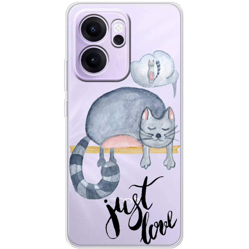 Прозорий чохол BoxFace OPPO Reno 14 F Just Love