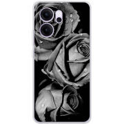 Чохол BoxFace OPPO Reno 14 FS Black and White Roses