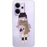 Прозорий чохол BoxFace OPPO Reno 14 FS Winter Morning Girl