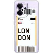 Прозорий чохол BoxFace OPPO Reno 14 FS Ticket London