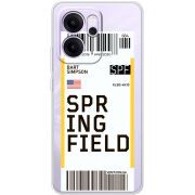 Прозорий чохол BoxFace OPPO Reno 14 FS Ticket Springfield