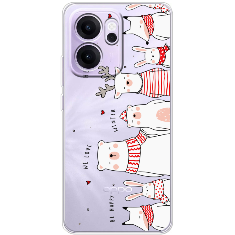 Прозорий чохол BoxFace OPPO Reno 14 FS The Friendly Beasts