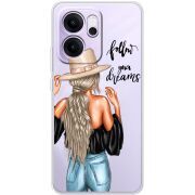 Прозорий чохол BoxFace OPPO Reno 14 FS Follow Your Dreams
