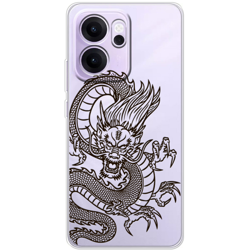 Прозорий чохол BoxFace OPPO Reno 14 FS Chinese Dragon