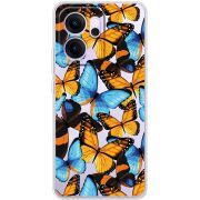 Прозорий чохол BoxFace OPPO Reno 14 FS Butterfly Morpho
