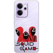 Прозорий чохол BoxFace OPPO Reno 14 FS siquid game люди в красном