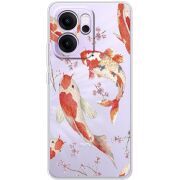 Прозорий чохол BoxFace OPPO Reno 14 FS Japanese Koi Fish