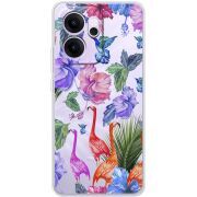 Прозорий чохол BoxFace OPPO Reno 14 FS Flamingo