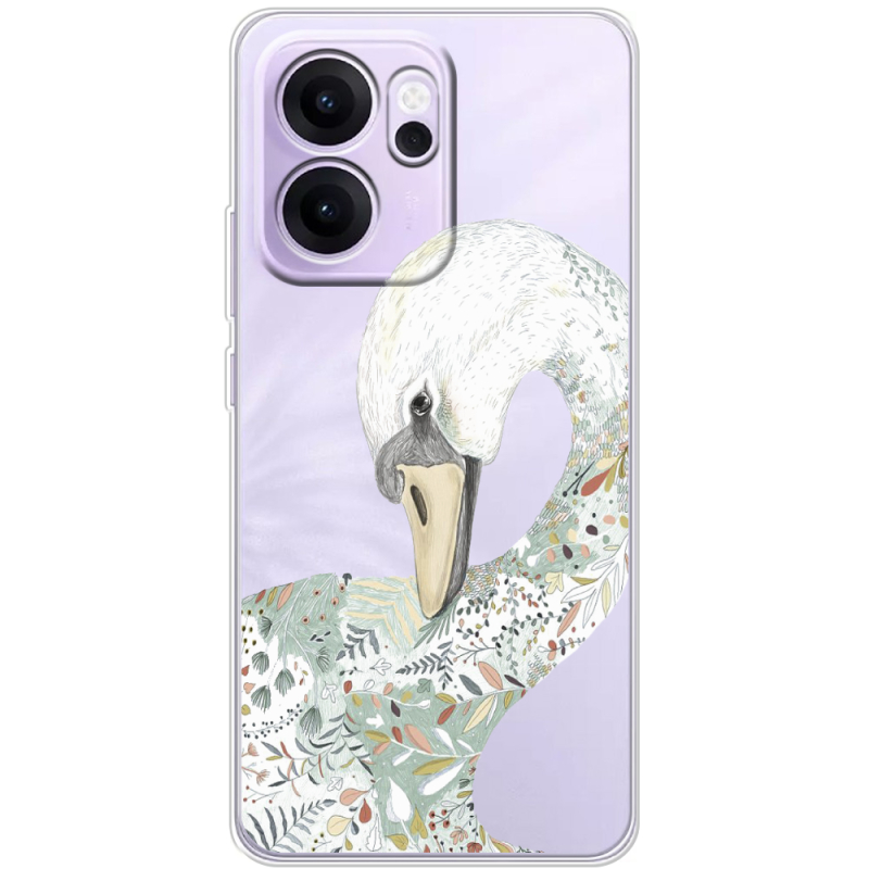 Прозорий чохол BoxFace OPPO Reno 14 FS Swan