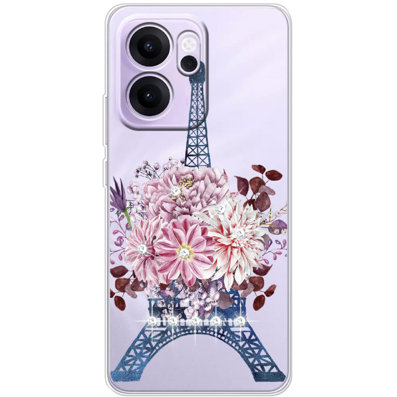 Чохол зі стразами OPPO Reno 14 FS Eiffel Tower