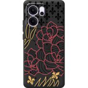 Чорний чохол BoxFace OPPO Reno 14 FS FranceFlowers