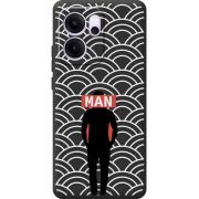 Чорний чохол BoxFace OPPO Reno 14 FS Man Pattern