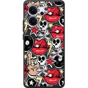 Чорний чохол BoxFace OPPO Reno 14 FS Rock Graffiti