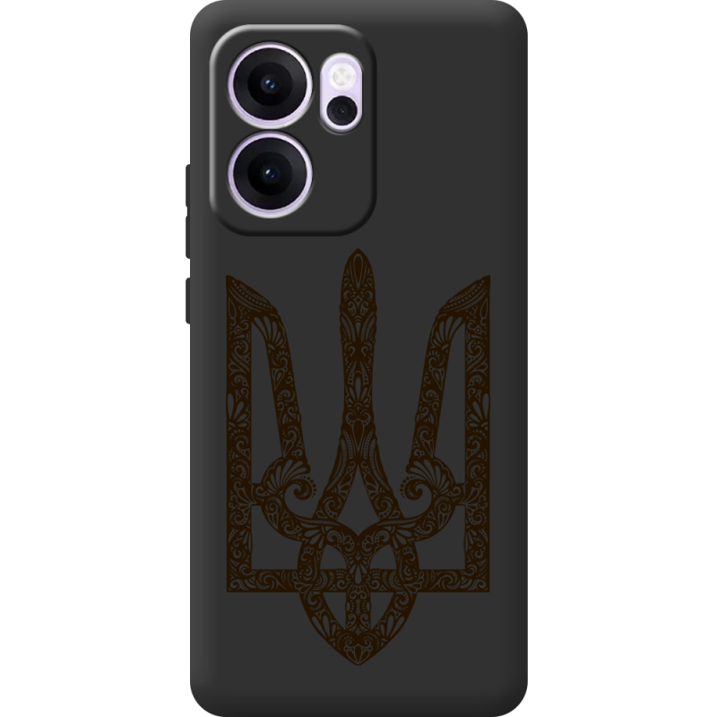 Чорний чохол BoxFace OPPO Reno 14 FS Ukrainian Trident