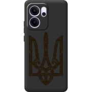 Чорний чохол BoxFace OPPO Reno 14 FS Ukrainian Trident
