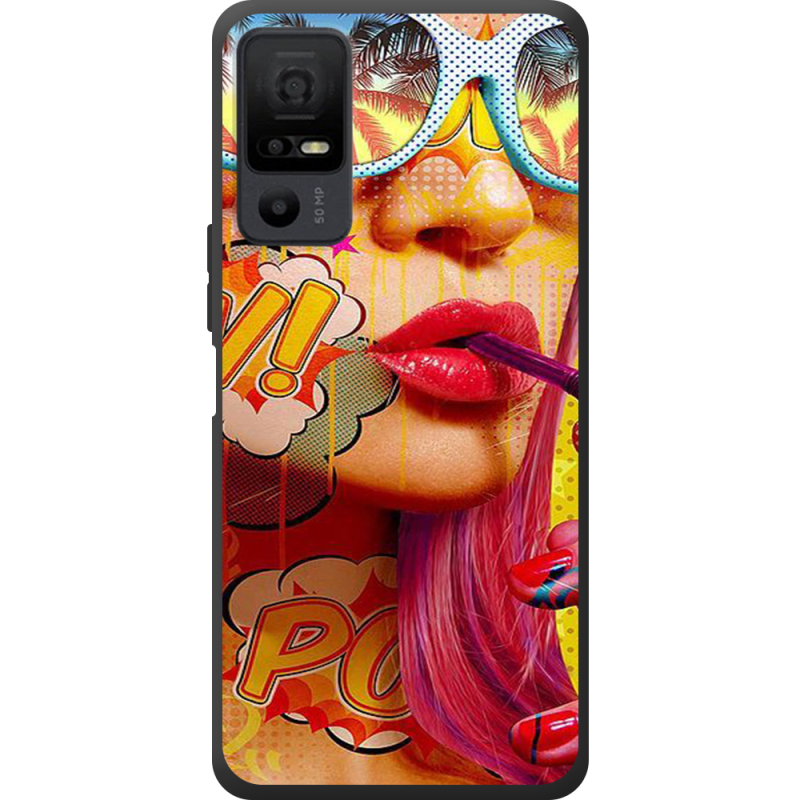 Чохол BoxFace TCL 40 NxtPaper 5G Yellow Girl Pop Art