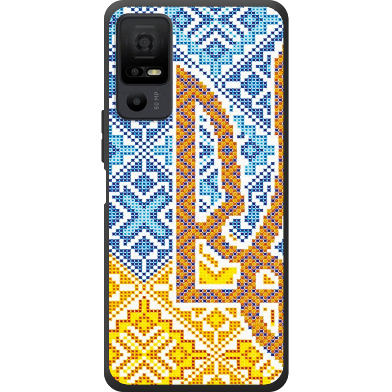 Чохол BoxFace TCL 40 NxtPaper 5G Тризуб Вишивка