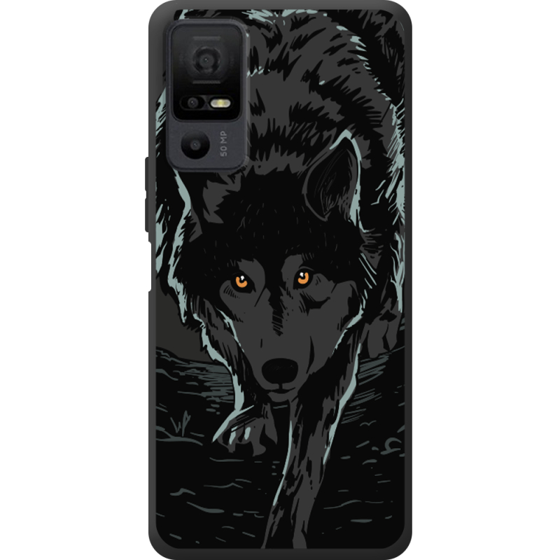 Чорний чохол BoxFace TCL 40 NxtPaper 5G Wolf
