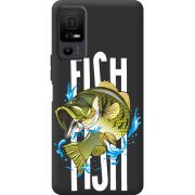Чорний чохол BoxFace TCL 40 NxtPaper 5G Fish