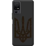 Чорний чохол BoxFace TCL 40 NxtPaper 5G Ukrainian Trident