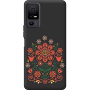 Чорний чохол BoxFace TCL 40 NxtPaper 5G Ukrainian Ornament