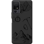 Чорний чохол BoxFace TCL 40 NxtPaper 5G Mountains