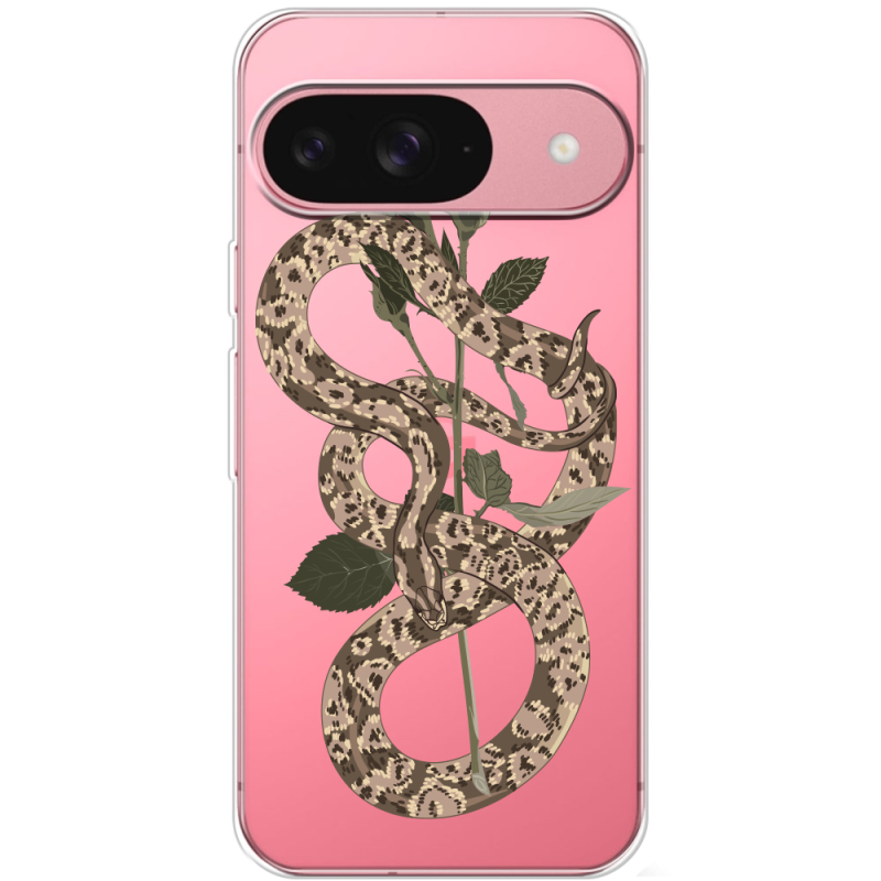 Прозорий чохол BoxFace Google Pixel 10 Pro Glamor Snake