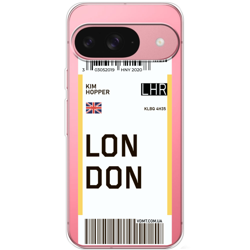 Прозорий чохол BoxFace Google Pixel 10 Pro Ticket London