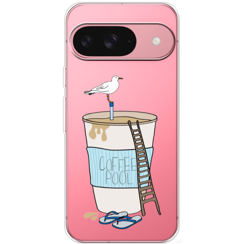 Прозорий чохол BoxFace Google Pixel 10 Pro Segull in Cofee Pool