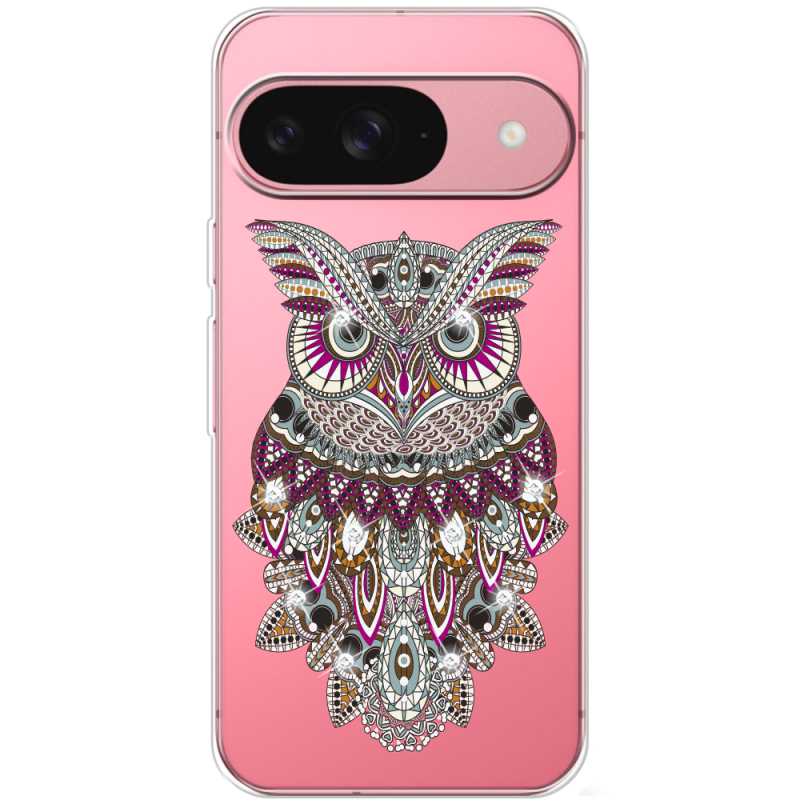 Чохол зі стразами для Google Pixel 10 Pro Owl