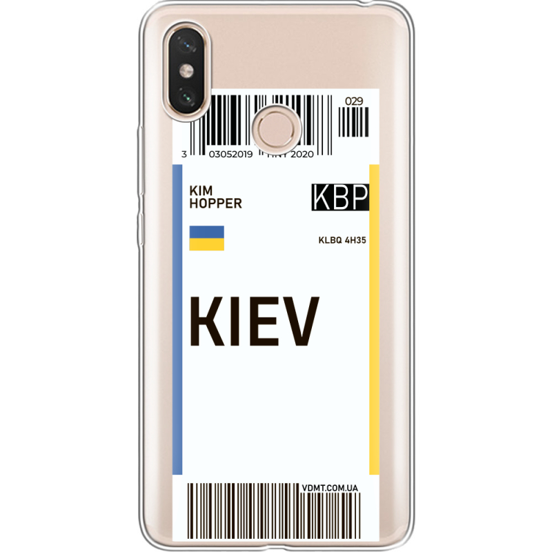 Прозрачный чехол Uprint Xiaomi Mi Max 3 Ticket Kiev