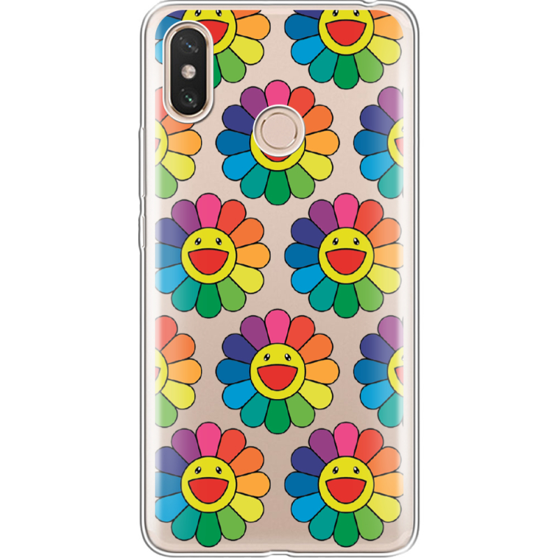 Прозрачный чехол Uprint Xiaomi Mi Max 3 Hippie Flowers