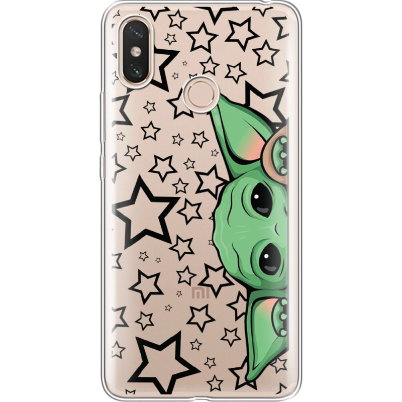 Прозрачный чехол Uprint Xiaomi Mi Max 3 Baby Yoda