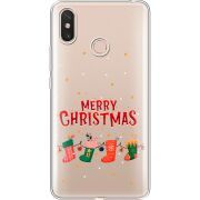 Прозрачный чехол Uprint Xiaomi Mi Max 3 Merry Christmas