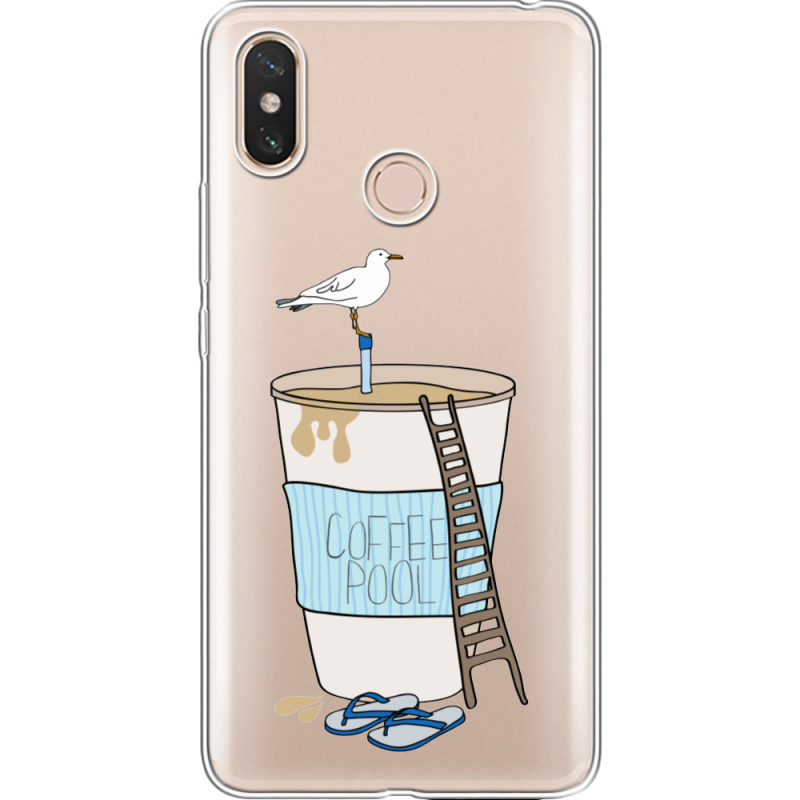 Прозрачный чехол Uprint Xiaomi Mi Max 3 Segull in Cofee Pool