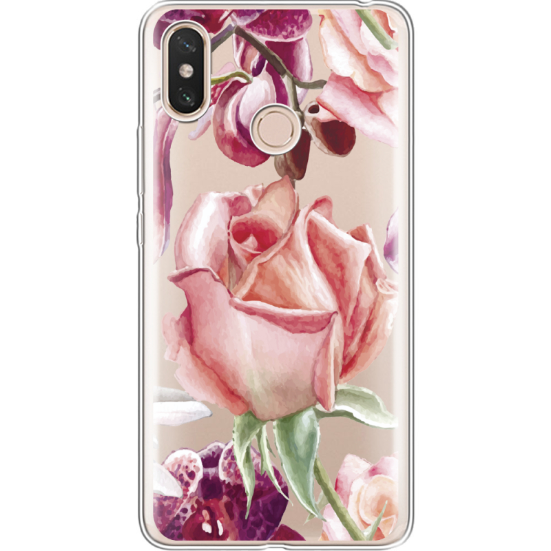 Прозрачный чехол Uprint Xiaomi Mi Max 3 Rose