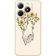Чохол BoxFace Realme Note 70 Flower Hands
