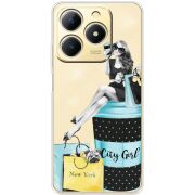 Прозорий чохол BoxFace Realme Note 70 City Girl